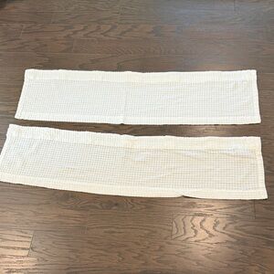 Threshold Cream Textured Valance Curtains
